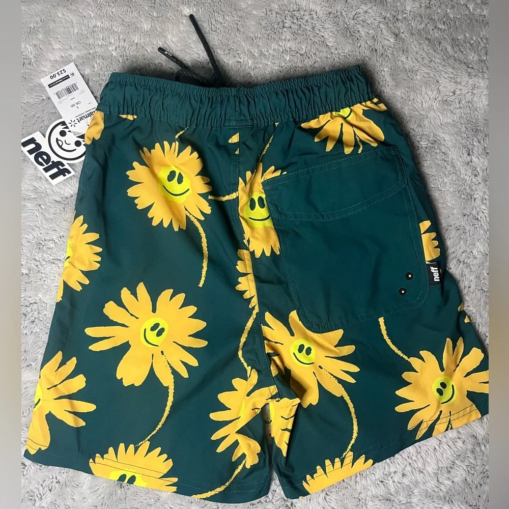 NEFF Men's Smiley Daisy Daily Hot Tub swim Board Shorts Small - Picture 4 of 8